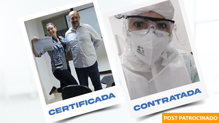 Em 2017, Marci fez curso de auxiliar de laboratório e desde então segue carreira na área da saúde (Foto: Divulgação).