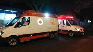Ambulâncias que removeram pacientes da UPA para o Hospital da Vida (Foto: Direto das Ruas)
