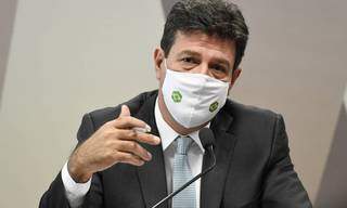 Luiz Henrique Mandetta durante depoimento à CPI da Covid. (Foto: Agência Brasil)