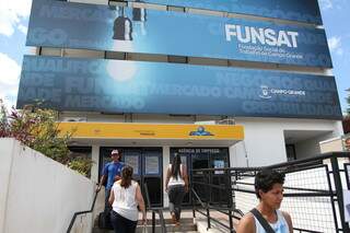 Fachada da Funsat, agência localizada na região central de Campo Grande (Foto: arquivo / Campo Grande News)