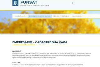 Funsat abre cadastro online de vagas para empresas