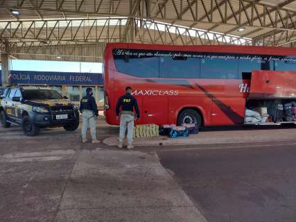 Ônibus escondia R$ 20 milhões em pasta base de cocaína