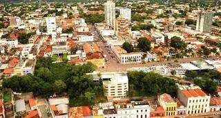 Foto aérea da cidade de Corumbá. (Foto: Anderson Gallo/Diário Corumbaense)
