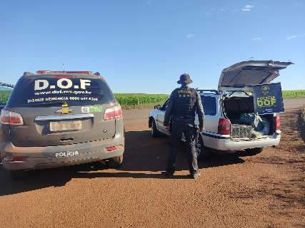 DOF intercepta traficante com drogas que seriam entregues na Capital 
