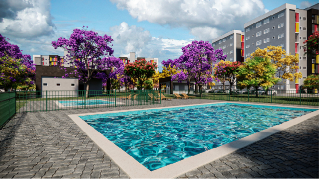 Residencial popular em parceria com a prefeitura prev&ecirc; at&eacute; piscina no Cabre&uacute;va