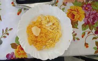 Meu prato preferido no café da manhã: cuscuz com ovo e manteiga. (Foto: Bárbara Cavalcanti)