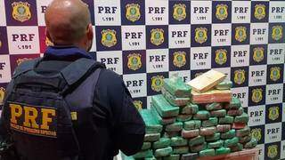Tabletes das drogas que foram apreendidos pela PRF. (Foto: Divulgação | PRF)