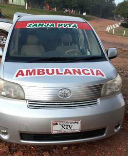 Na ambulância estava o segurança do prefeito e também um motorista que foi liberado. (Foto: Divulgação)