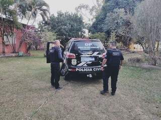 Policiais de Ribas do Rio Pardo fizeram a prisão na manhã desta quinta-feira (20), em um rancho na área rural de Campo Grande. (Foto: Divulgação)