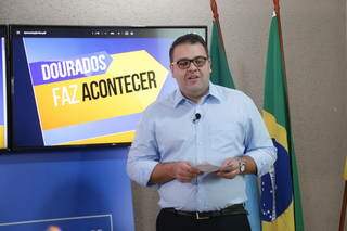 Prefeito de Dourados Alan Guedes, que denunciou jornalistas por notícia falsa (Foto: Divulgação)
