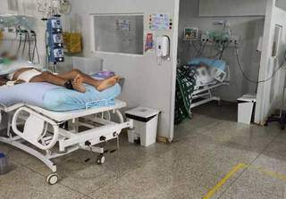 Pacientes internados em UTI covid no Hospital da Vida, em Dourados (Foto: Arquivo)