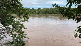 Águas do rio Taquari. (Foto: Divulgação/Defesa Civil)