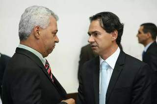 Almi e Marquinhos durante os tempos em que eram colegas na Assembleia Legislativa. (Foto: Arquivo/Campo Grande News)
