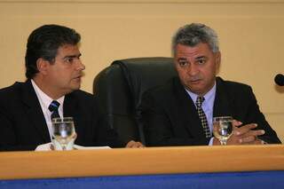 Ao lado de Nelsinho Trad (PSD), José Almi também participou ativamente das funções da Mesa Diretora do Legislativo Municipal (Foto Izaías Medeiros)