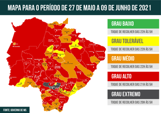 Mapa do Prosseguir que o Campo Grande News antecipou mostra o Estado todo tomado de vermelho. (Arte: Thiago Mendes)
