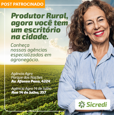 Produtor Rural, com o Sicredi você tem um escritório na cidade