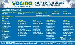 Veja quem vacina contra a covid na sexta-feira