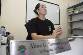 A titular da Defurv, Aline Sinnott, que deve assumir presidência de entidade da categoria. (Foto: Arquivo/Campo Grande News)