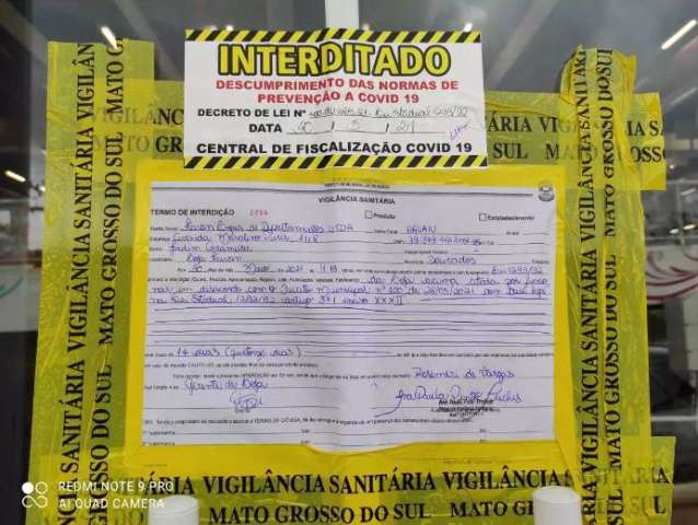 Loja da Havan é interditada em Dourados por descumprir decreto de lockdown