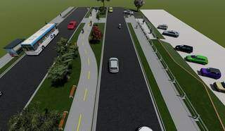 Conforme a maquete, projeto irá abranger melhorias desde o estacionamento até área de descanso para população (Foto Ilustração)