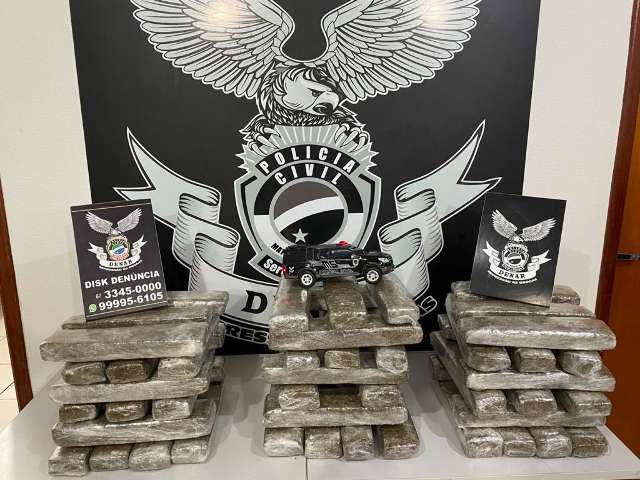 Den&uacute;ncias levam &agrave; pris&atilde;o de traficante e apreens&atilde;o de 63 Kg de drogas na Capital
