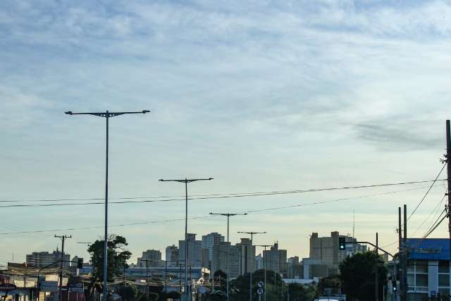 C&eacute;u claro, calor e tempo seco predominam neste s&aacute;bado em Campo Grande