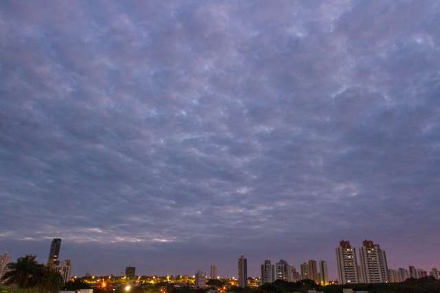 Segunda será de céu nublado em grande parte de MS e máxima de 32ºC na Capital