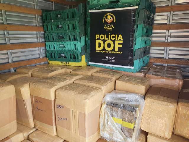 Caminh&atilde;o com destino a Capital &eacute; apreendido com quase 3 toneladas de maconha 
