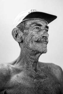 Foto em preto e branco do avô de Quartin (Foto: Gabriel Quartin)