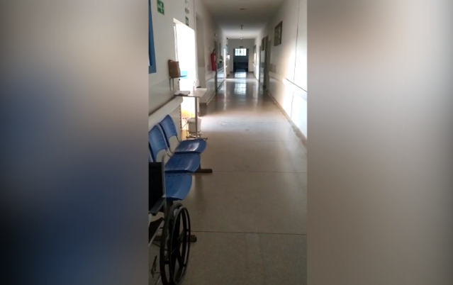 "Lockdown funciona", diz servidor sobre corredor vazio em UPA