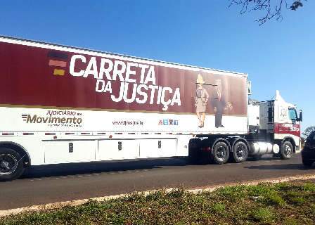 Carreta da Justi&ccedil;a estaciona em duas cidades na pr&oacute;xima semana 