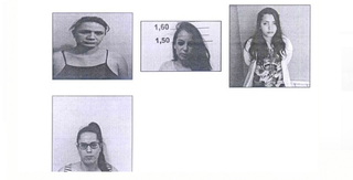 Fotos anexadas ao auto de prisão em flagrante mostram a transformação de Giovana (Imagem: reprodução / auto de prisão em flagrante) 
