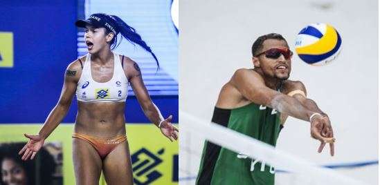 Dois atletas representam MS em competi&ccedil;&atilde;o nacional de v&ocirc;lei de praia