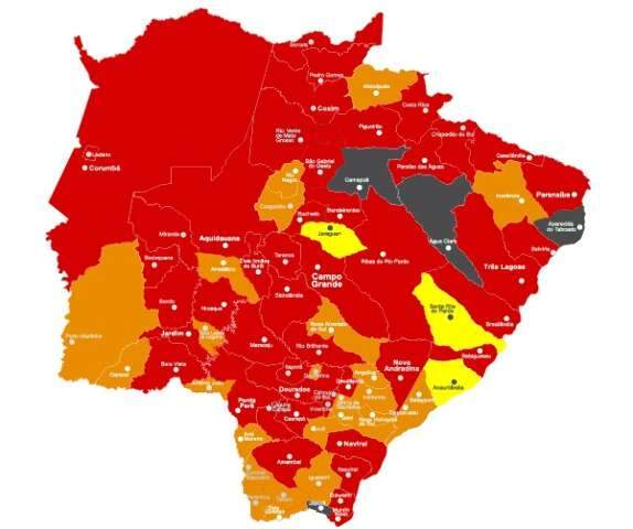 Capital sai da bandeira cinza, mas 4 cidades seguem em risco m&aacute;ximo para covid