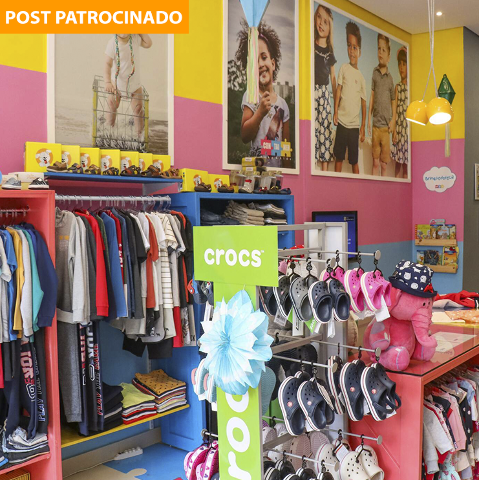 Loja infantil liquida tudo com 50% de desconto e conjunto sai a R$ 19,95