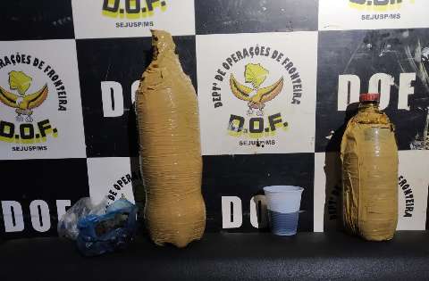 Caminhão com 727 quilos de droga tinha até "maconha líquida" em garrafas pet  