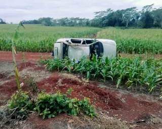 Veículo que a vítima conduzia no momento do acidente. (Foto: Direto das Ruas) 