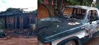 Casas e veículos foram incendiados pelo grupo criminoso (Foto: Divulgação)