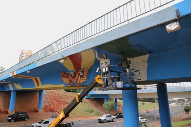 Covid interrompeu pintura por 1 m&ecirc;s em viaduto que marcou Ton pela morte