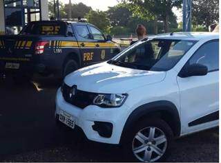 Carro que era usado para levar droga até Bataguassu; apreensão foi em fevereiro (Foto: Arquivo)