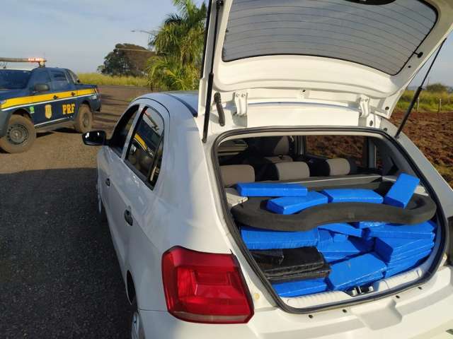 Traficante &agrave; margem de rodovia chama aten&ccedil;&atilde;o e acaba preso com 266 Kg de maconha