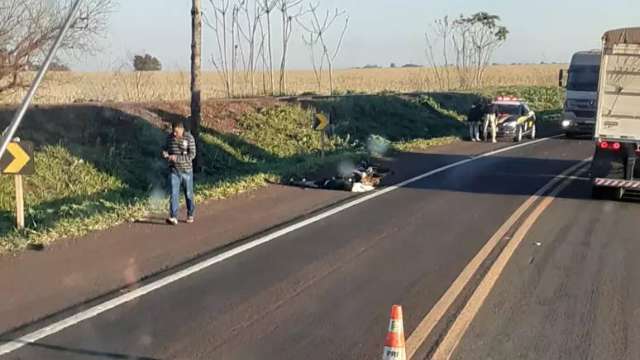  Motociclista morto em acidente na BR-262 era morador de Terenos