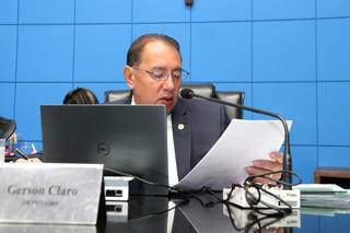 Presidente da CCJR e relator da LDO 2022, deputado estadual Gerson Claro (PP) deu como favorável anexo de 16 emendas (Foto Wagner Guimarães)