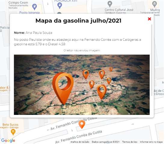 Mapa aponta pre&ccedil;o da gasolina entre R$ 5,59 e R$ 5,79