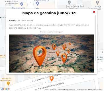 Mapa aponta pre&ccedil;o da gasolina entre R$ 5,59 e R$ 5,79