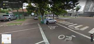 Mário é parte da paisagem da Rua Alagoas capturada pelo Google Street View. (Foto: Reprodução Google Maps)