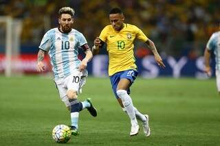 Brasileiro e argentino não se enfrentavam por seleções há cinco anos e são atração à parte hoje (Foto: Lucas Figueiredo/CBF)