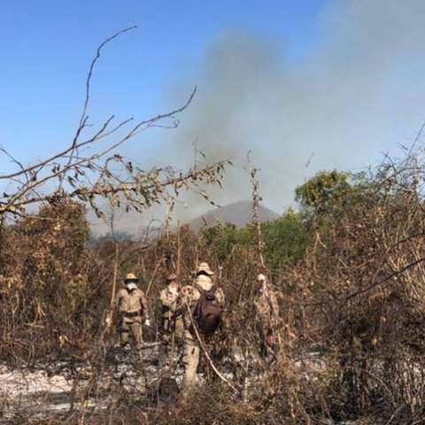 Com avan&ccedil;o da seca, combate ao fogo volta a Corumb&aacute; e na divisa com Goi&aacute;s