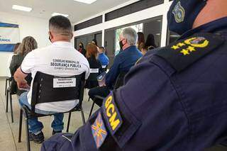 Cerimônia de posse dos conselheiros municipais de segurança aconteceu na Esplanada Ferroviária, na Capital. (Foto: Divulgação/Guarda Municipal)