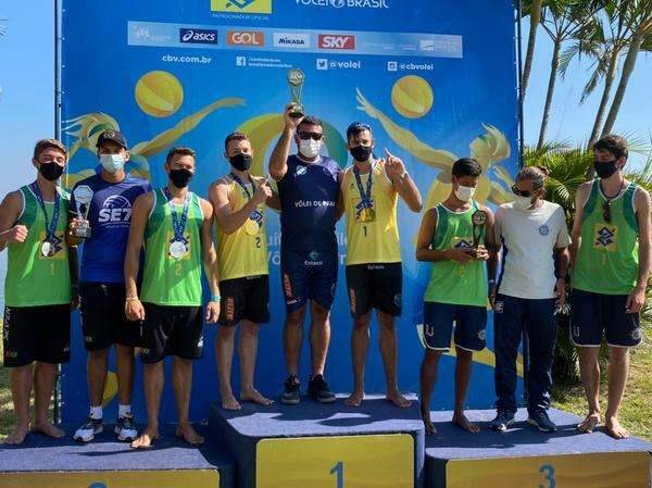 Com mais um ouro, MS conquista o circuito de v&ocirc;lei de praia Sub-19